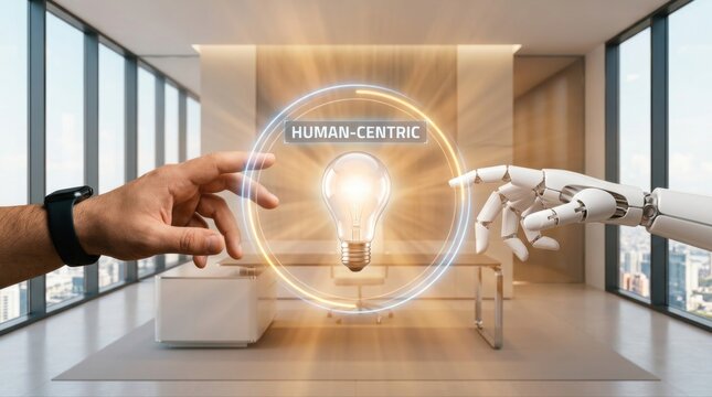 Harmonizing Human Ingenuity with Artificial Intelligence for a Progressive Future, Emphasizing Human-Centric Innovation and Collaborative Technology