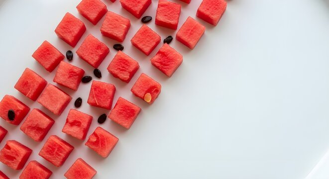 Creative modular red blocks arrangement with geometric pattern for design inspiration