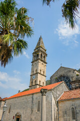 Fototapeta premium St Nicholas Church and Bell Tower in Perast Montenegro