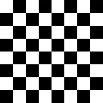 Black and white checkered seamless geometric pattern.Chessboard template vector design background.