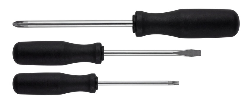Screwdriver set isolated PNG cutout