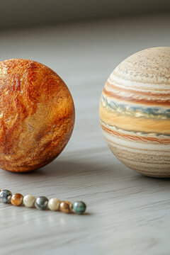 Two eggs sit together on a wooden table, awaiting breakfast or an unknown fate. vertical frame