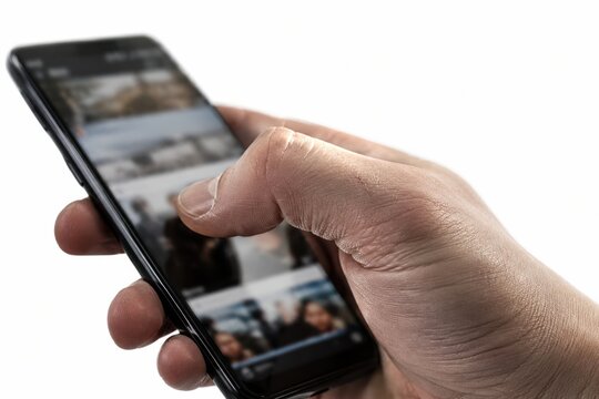 Compulsive Scrolling Hand
