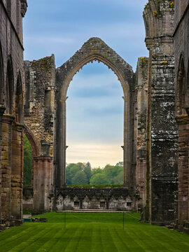 Fountains Abbey is a ruined Cistercian monastery near Ripon in North Yorkshire, England. Together with the surrounding Studley Royal Park it is a world heritage site