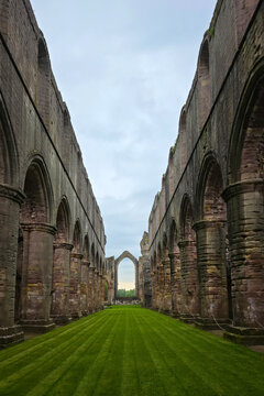 Fountains Abbey is a ruined Cistercian monastery near Ripon in North Yorkshire, England. Together with the surrounding Studley Royal Park it is a world heritage site