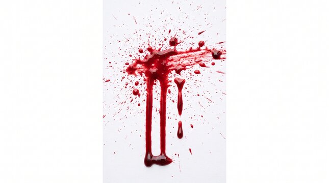Blood Splatter Smear Stain Overlay Texture