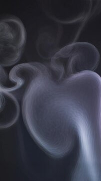 Colored smoke slowly floats in air, abstract background wallpaper with copy space AI Generative