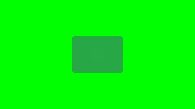 User Interface Form Submission Animation with Successful Verification Checkmark on Green Screen