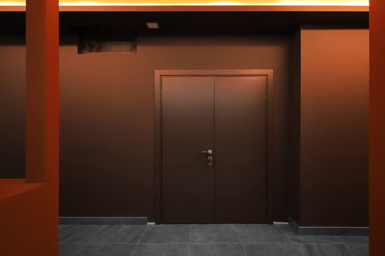 Double door apartment interior wall