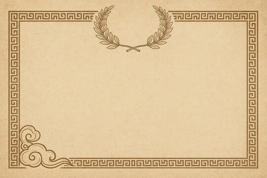 Poster, certificate, diplom karate . Old vintage paper texture background art design.