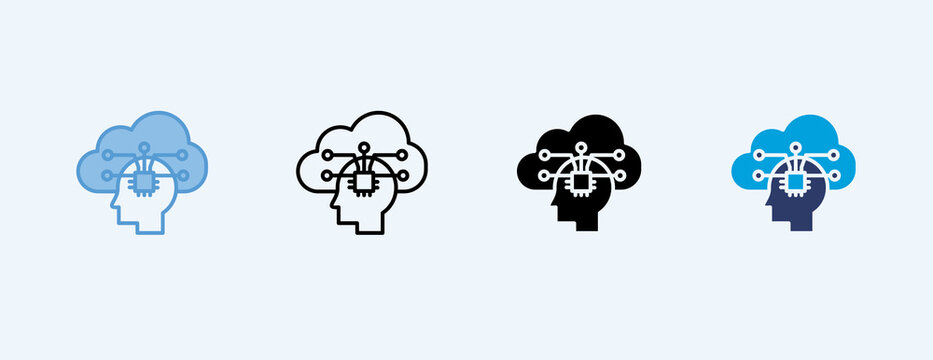 Probabilistic Reasoning Multiple Icon Illustration Vector