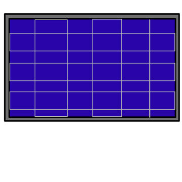 Blue solar panel texture icon. Renewable green energy background vector element.