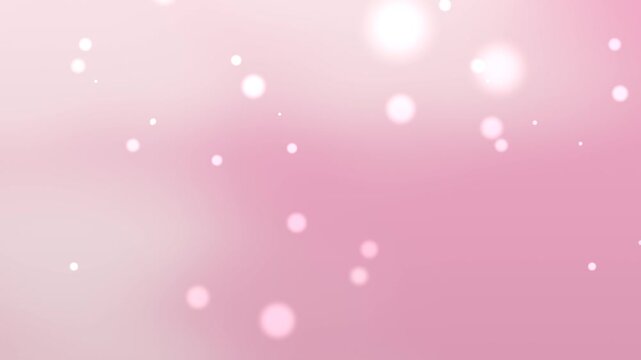 Soft pink and blush pastel bokeh lights floating seamless loop 4K dreamy background