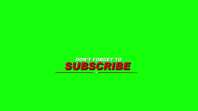 Generic subscribe button animation for digital media marketing business