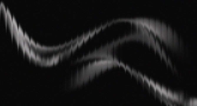Abstract black and white wavy line background with moire distortion effect