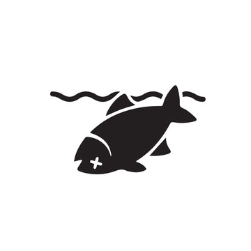 Dead Fish Vector Icon