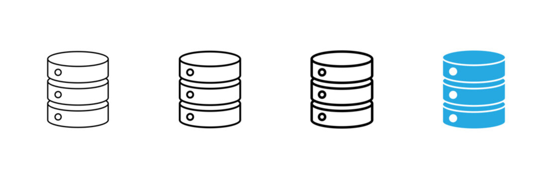 Database icon vector. database sign and symbol