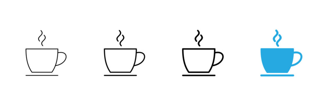 coffee cup icon vector. cup a coffee sign and symbol