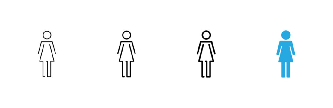 Female icon vector. woman sign and symbol