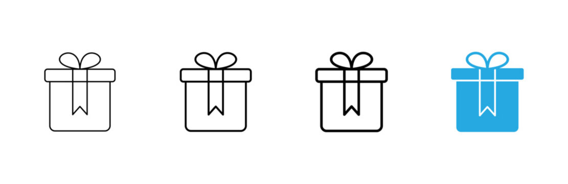 Gift icon vector. gift sign and symbol. birthday gift