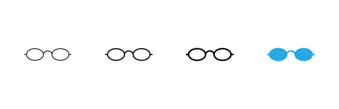 Glasses icon vector. Glasses sign and symbol