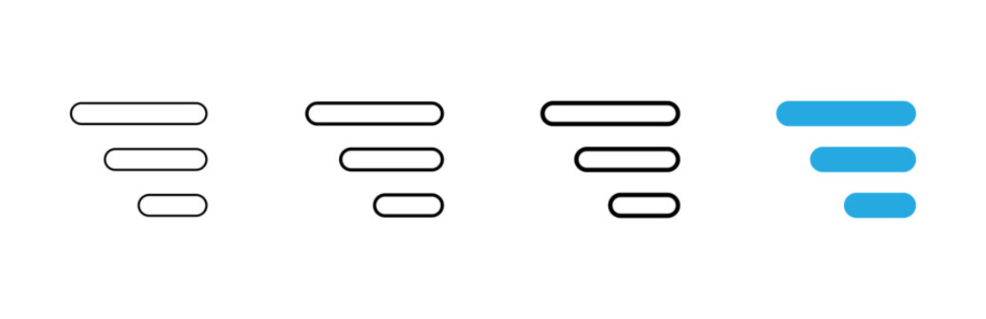 Menu icon vector. web menu sign and symbol. hamburger menu symbol