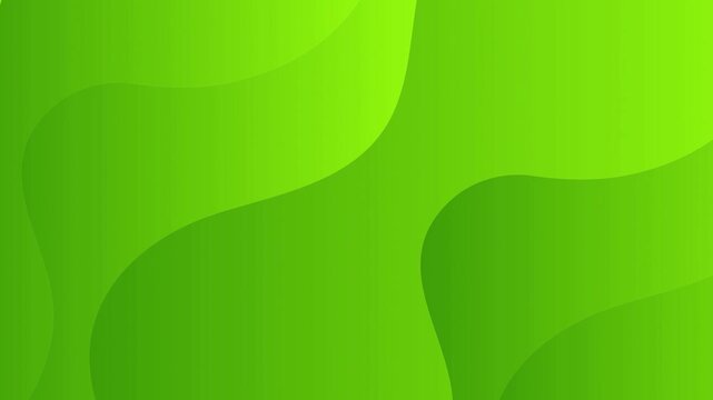 Abstract Flowing Green Gradient Waves 4K