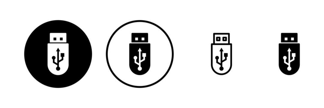 Usb icon vector illustration. Flash disk sign and symbol. flash drive sign.