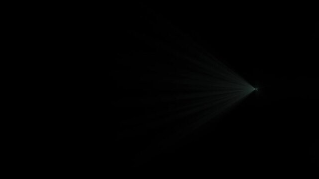 Abstract Loop flickering glow green flashing fast optical lens flares animation flow on black background for screen project overlay.