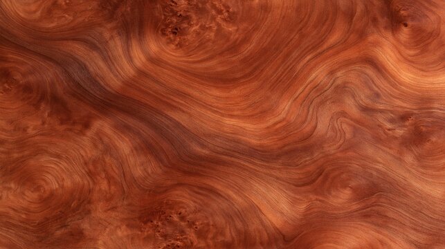 Close up of rich brown wood grain texture