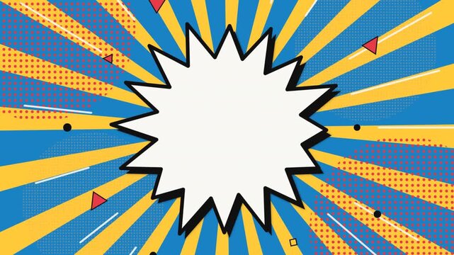 Comic Book Speech Bubble Motion Graphic