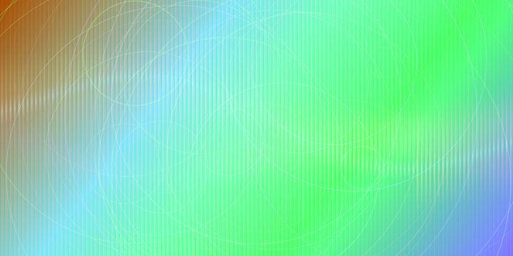 Vibrant green and light blue abstract background with vertical stripes and swirling waves.