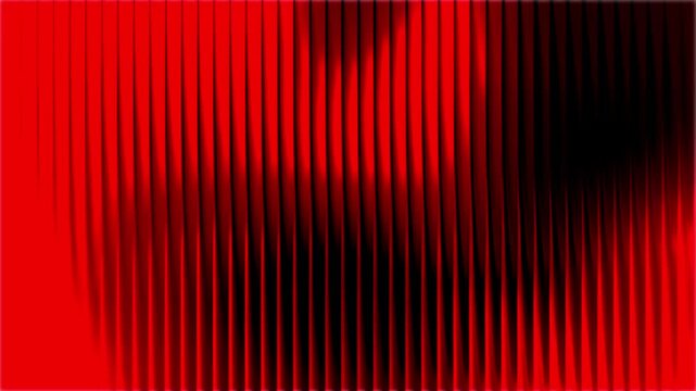 Abstract ribbed glass gradient motion background with neon red glow and vertical stripes, seamless loop for dramatic tech overlays, cyber intros and video design