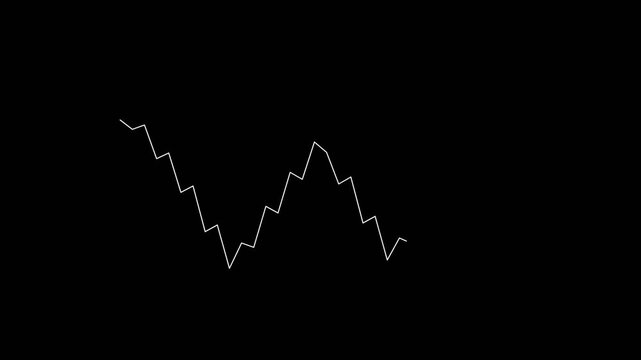 Jagged Data Trend Line Animation