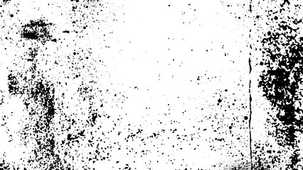 Fototapeta premium Black and white subtle distressed noise grunge background texture. Abstract weathered edge paint overlay clip art for urban poster and streetwear background layout design.