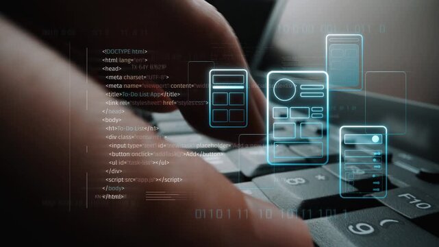 UI UX mockup showing application layout, structure, and code interface. UI design defines user flow, UI design improves clarity, UI design enhances experience, and UX design supports logic. Marrow