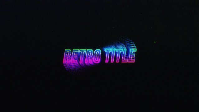 Retro Title