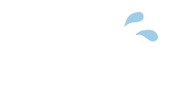 Sweat Drop Comic Effect Animation