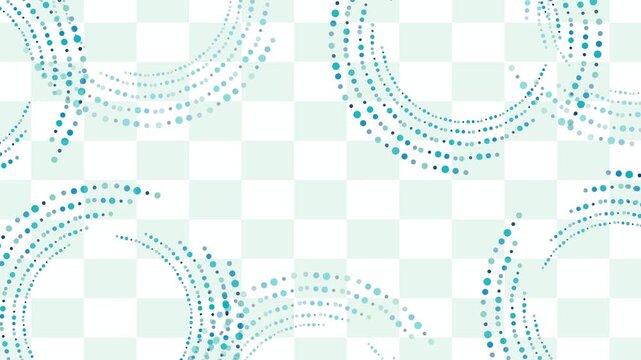 Blue Dotted Circular Patterns 4K
