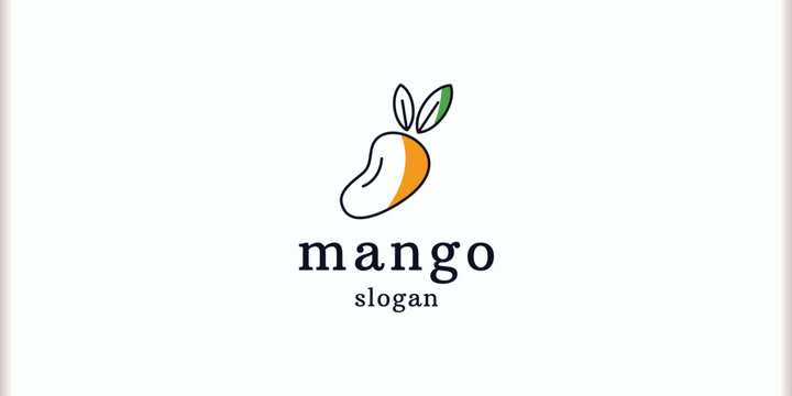 Mango fruit logo design