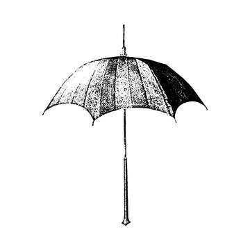 Elegant vintage umbrella with intricate detailed texture umbrella accessory protection illustration isolated detailed engraving monochrome intricate clothing wearable ornament victorian