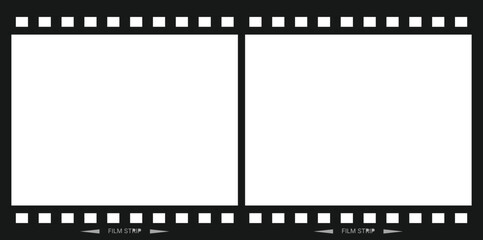 Fototapeta premium Dual Panel Film Strip Frame