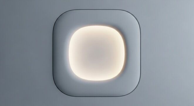 Modern rounded light fixture with soft glow for interior design and ambiance