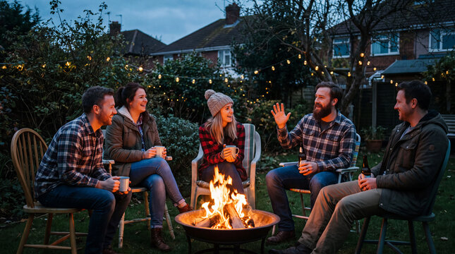 Backyard fire