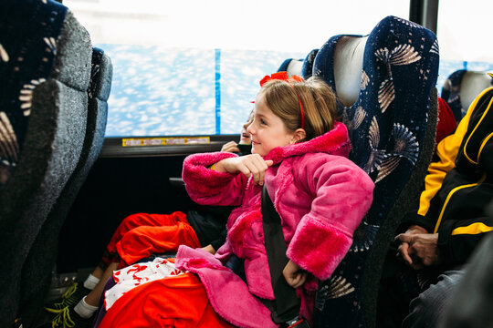Kids on a Train for Holiday