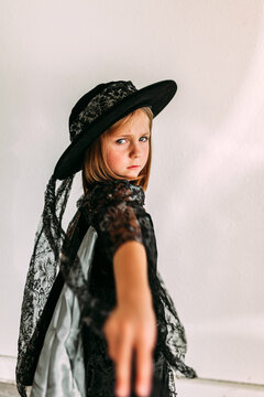 Girl in Witch Outfit