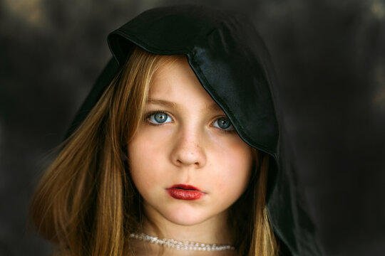 Girl in Witch Costume