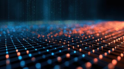 Fototapeta premium Digital transformation introduces connected systems and automated technologies that improve information flow, operational speed, and overall organizational efficiency. 