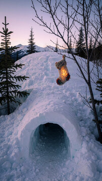 snow covered bridge