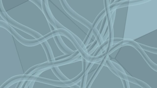 Abstract 3D particle swarm animation for financial market data visualization and corporate technology news broadcast
